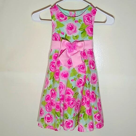 Youngland Pink flower dress. Size 5 - Picture 1 of 6